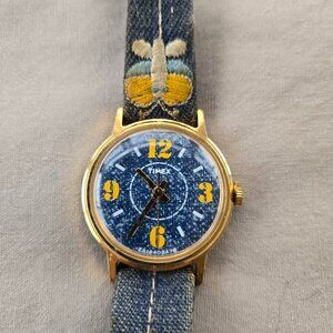Vintage 1978 Timex Wrist Jeans Sprite Watch